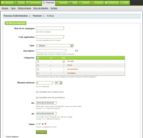 backoffice prestashop sobuzz
