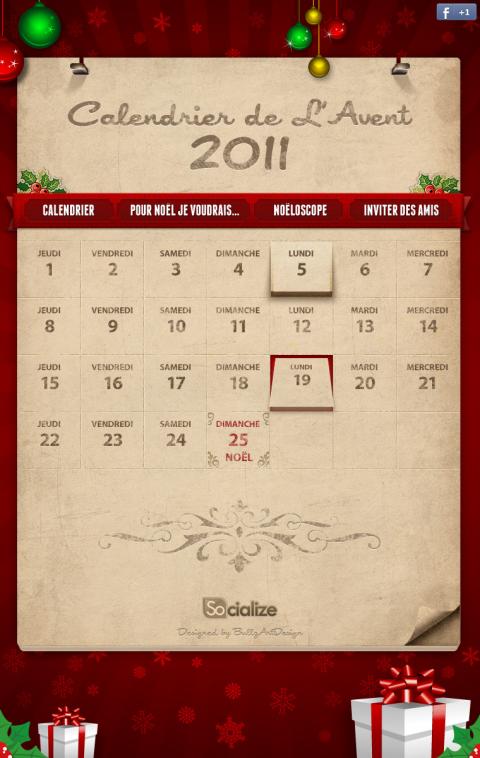 Calendrier de l'Avent 2011