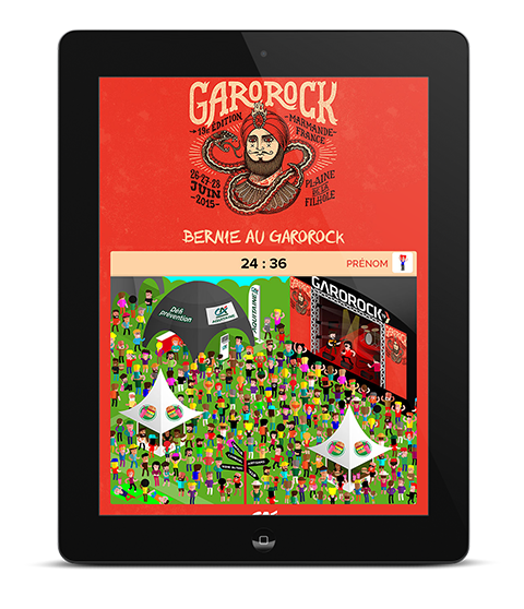 Application ipad garorock