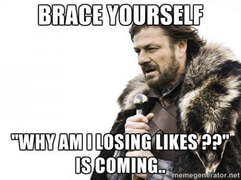 losing likes