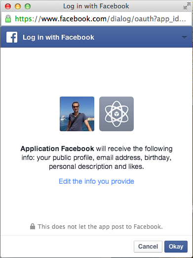 Nouveau Facebook Connect