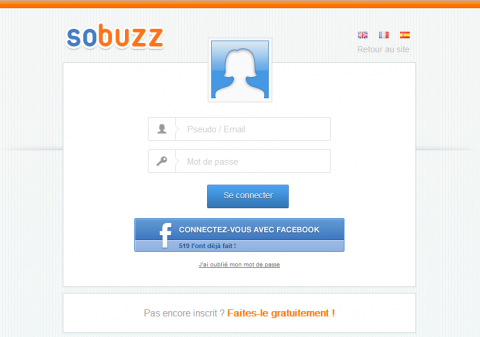 Page d'accueil Manager So-Buzz