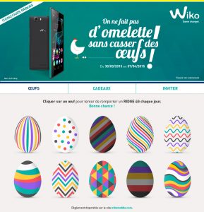 Concours Facebook de Pâques Wiko