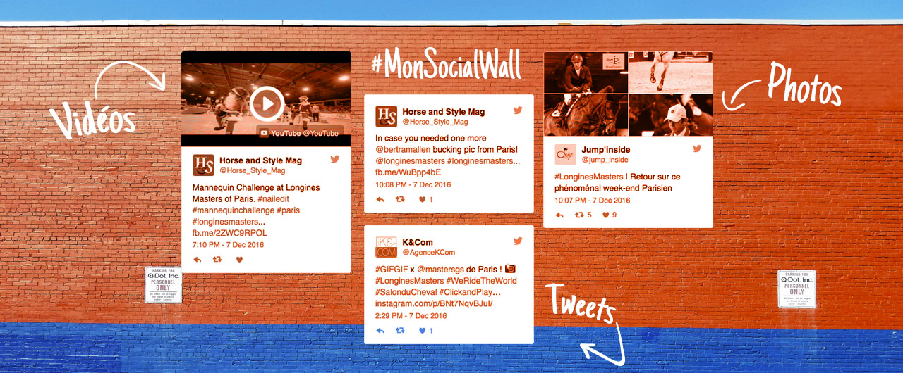 Social Wall Twitter et Instagram