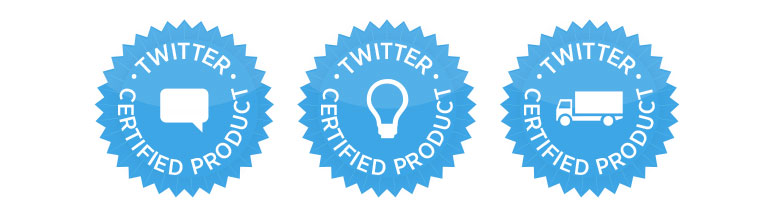 Certification de produits Twitter