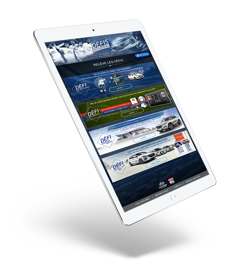 Application Facebook pour les défis Hyundai