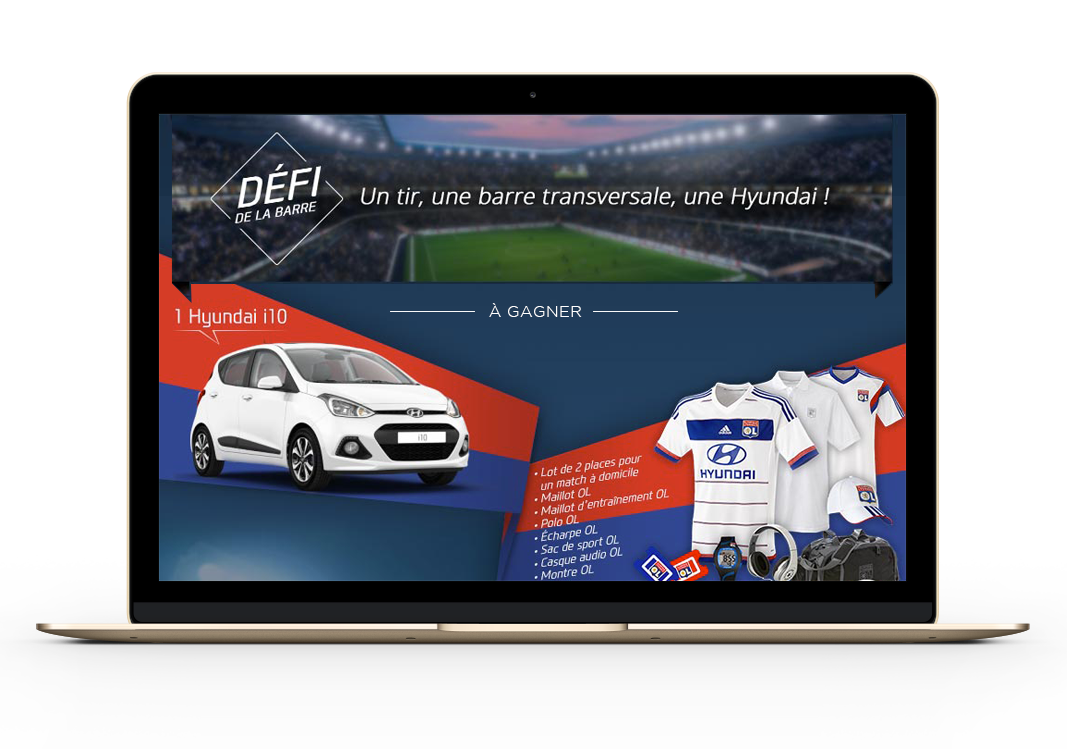 Application Facebook pour les défis Hyundai