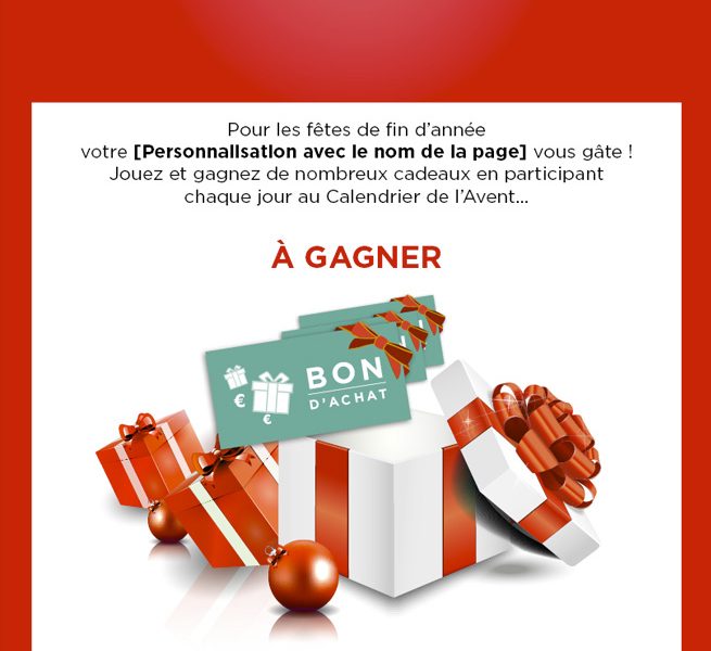 Calendrier de l'avent facebook pour les supermarchés Casino