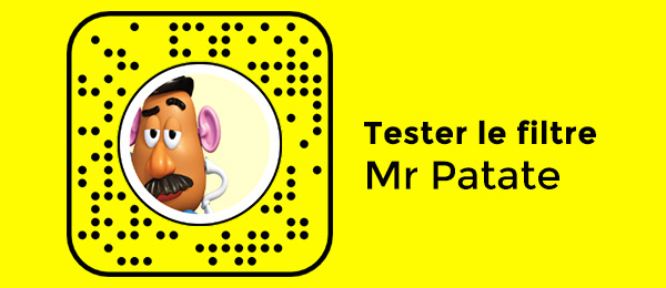 Filtre Snapchat Mr Patate