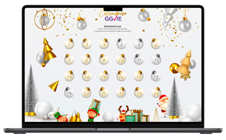 Exemple de jeu digital : Calendrier de l'Avent